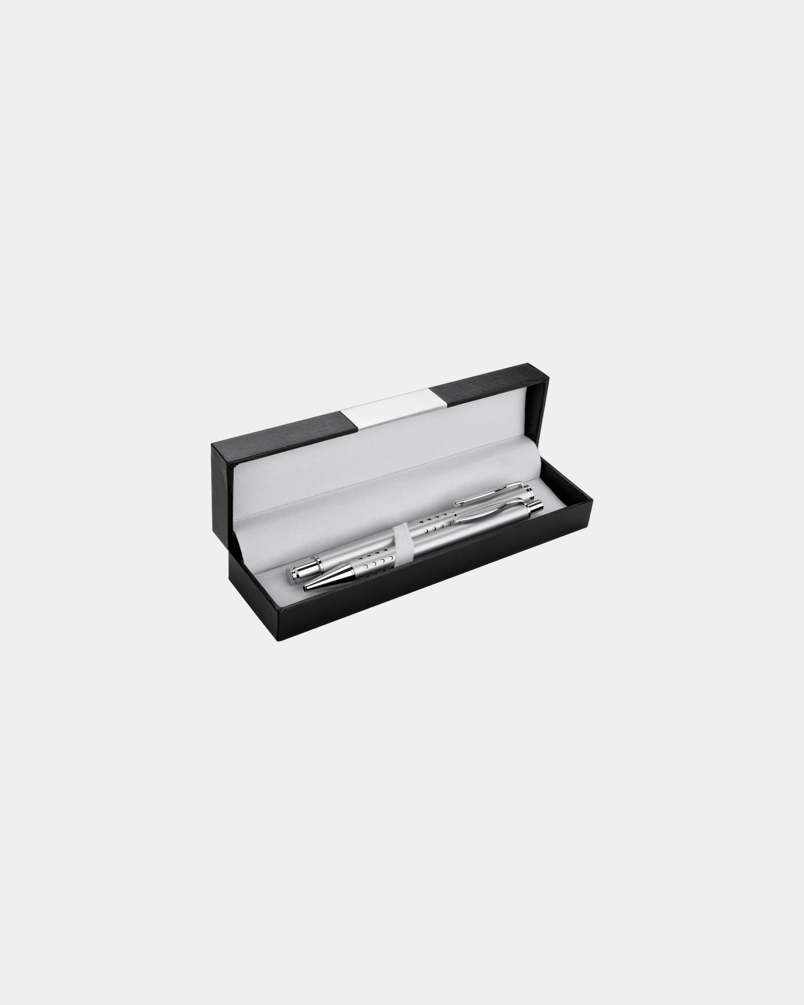 Custom cardboard pen gift box with metal plate insert - 3